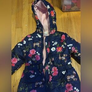 Floral Hooded Puffer Jacket